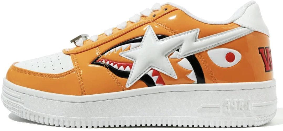 A Bathing Ape Bape Sta Low Color Block Shark Orange