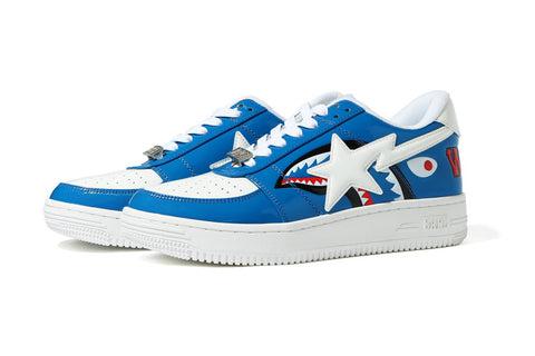 A Bathing Ape Bapesta Low 'Color Block Shark Blue'