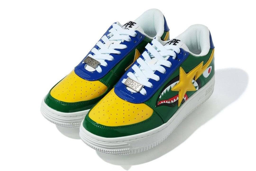 A Bathing Ape Bapesta Low M2 'Shark Face ‑ Green'