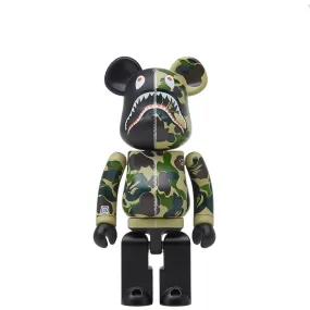 A Bathing Ape x Medicom BAPE Camo Shark Chogokin Be@rbrickGreen 200%