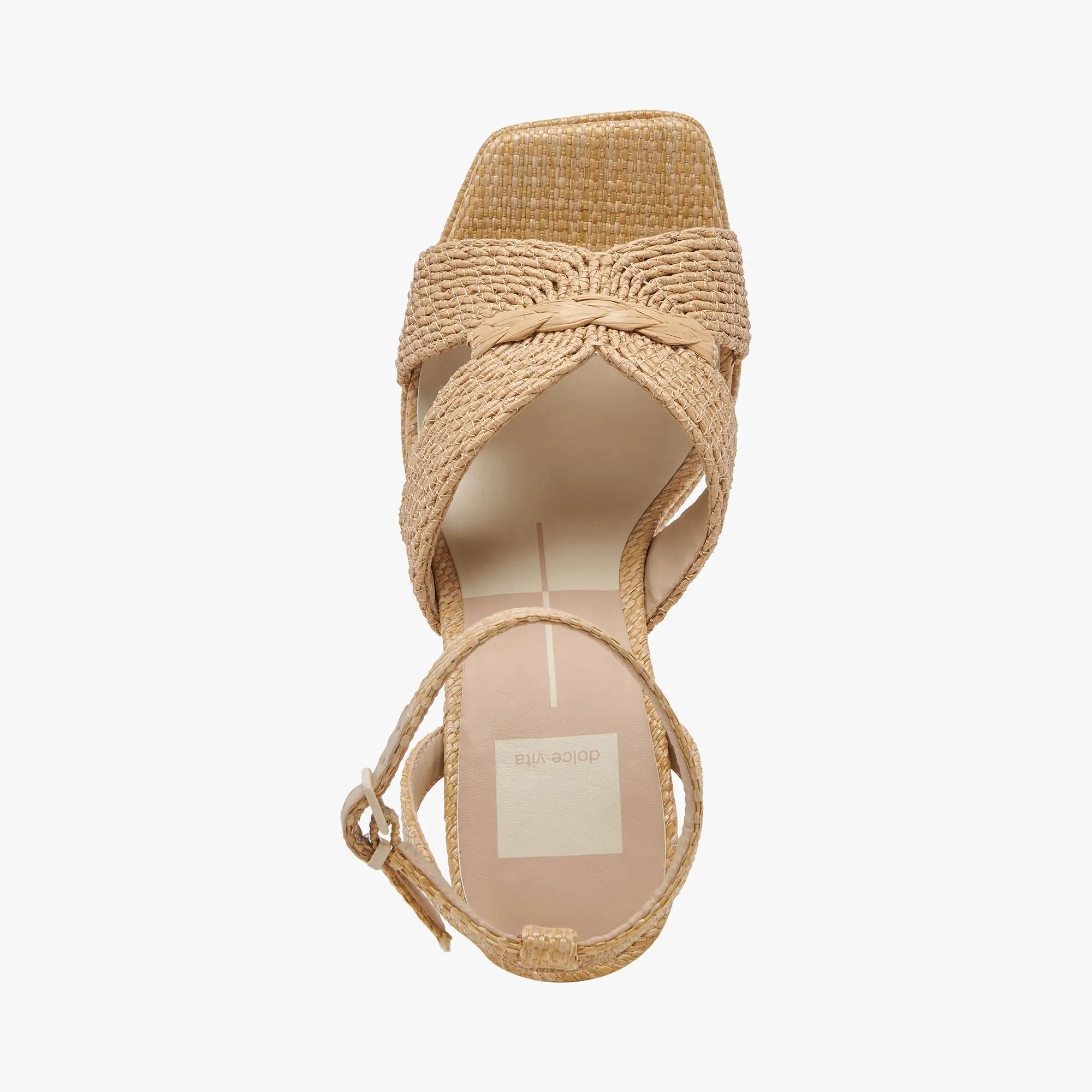 ARIES HEELS LT NATURAL RAFFIA