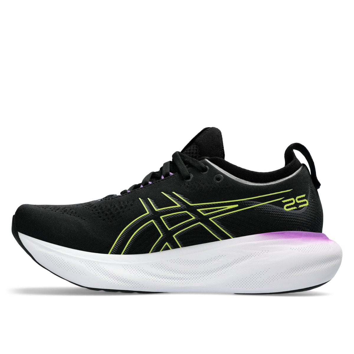 Asics Gel Nimbus 25 Women Black Glow Yellow    '  25