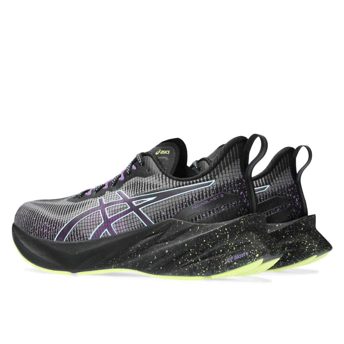 Asics Novablast 3 Le Women Black Cyber Grape     