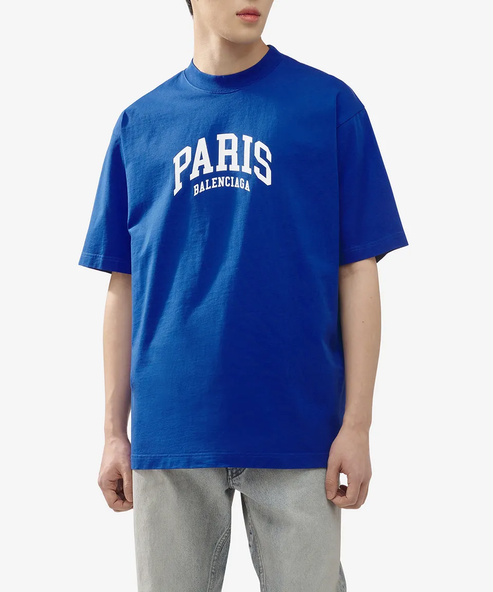 BALENCIAGA  |Crew Neck Street Style Plain Cotton Short Sleeves Logo