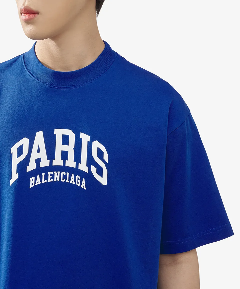 BALENCIAGA  |Crew Neck Street Style Plain Cotton Short Sleeves Logo