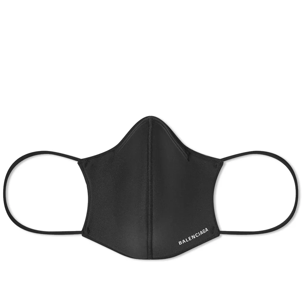 Balenciaga Logo Face MaskBlack