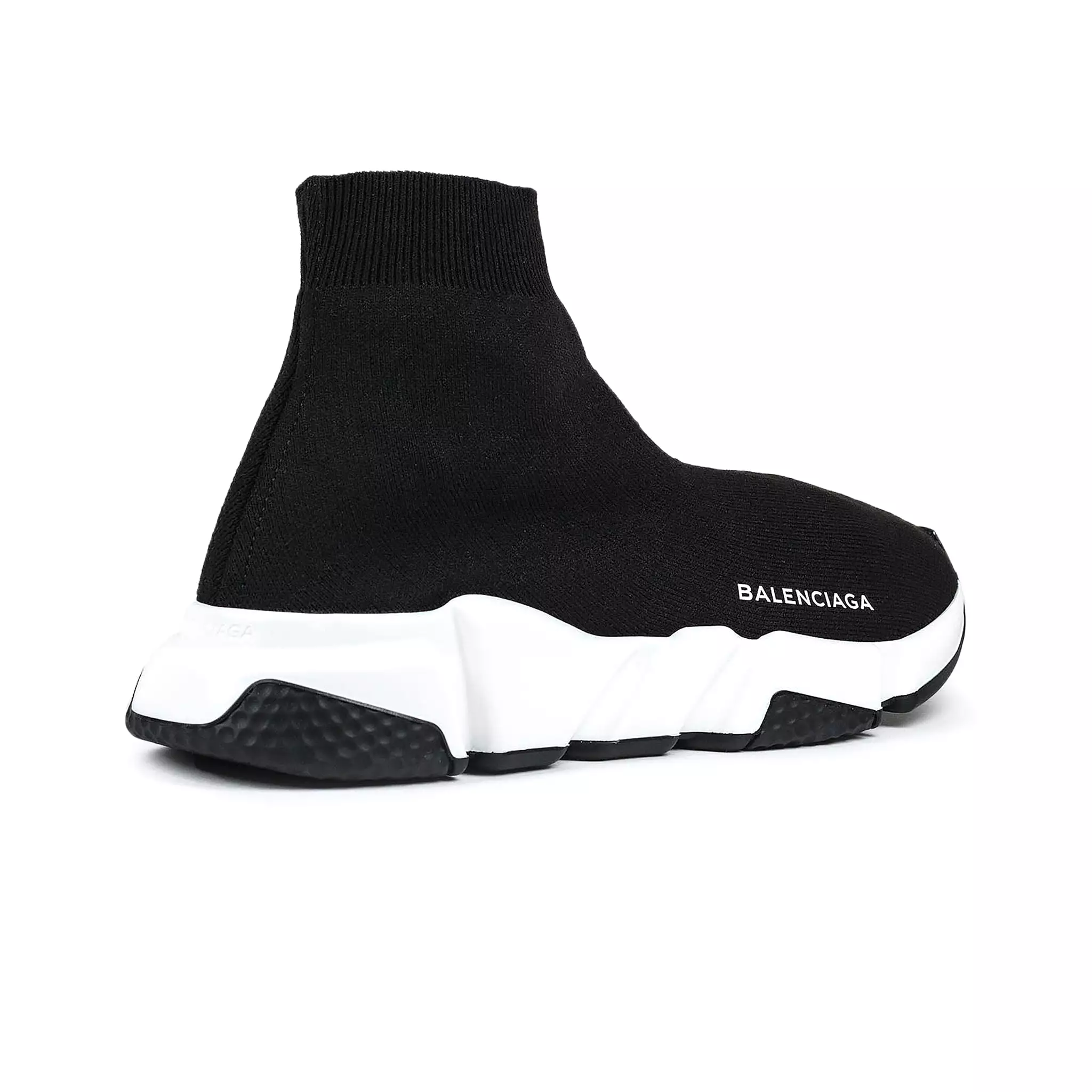 Balenciaga Speed Knit Sock Black White Black