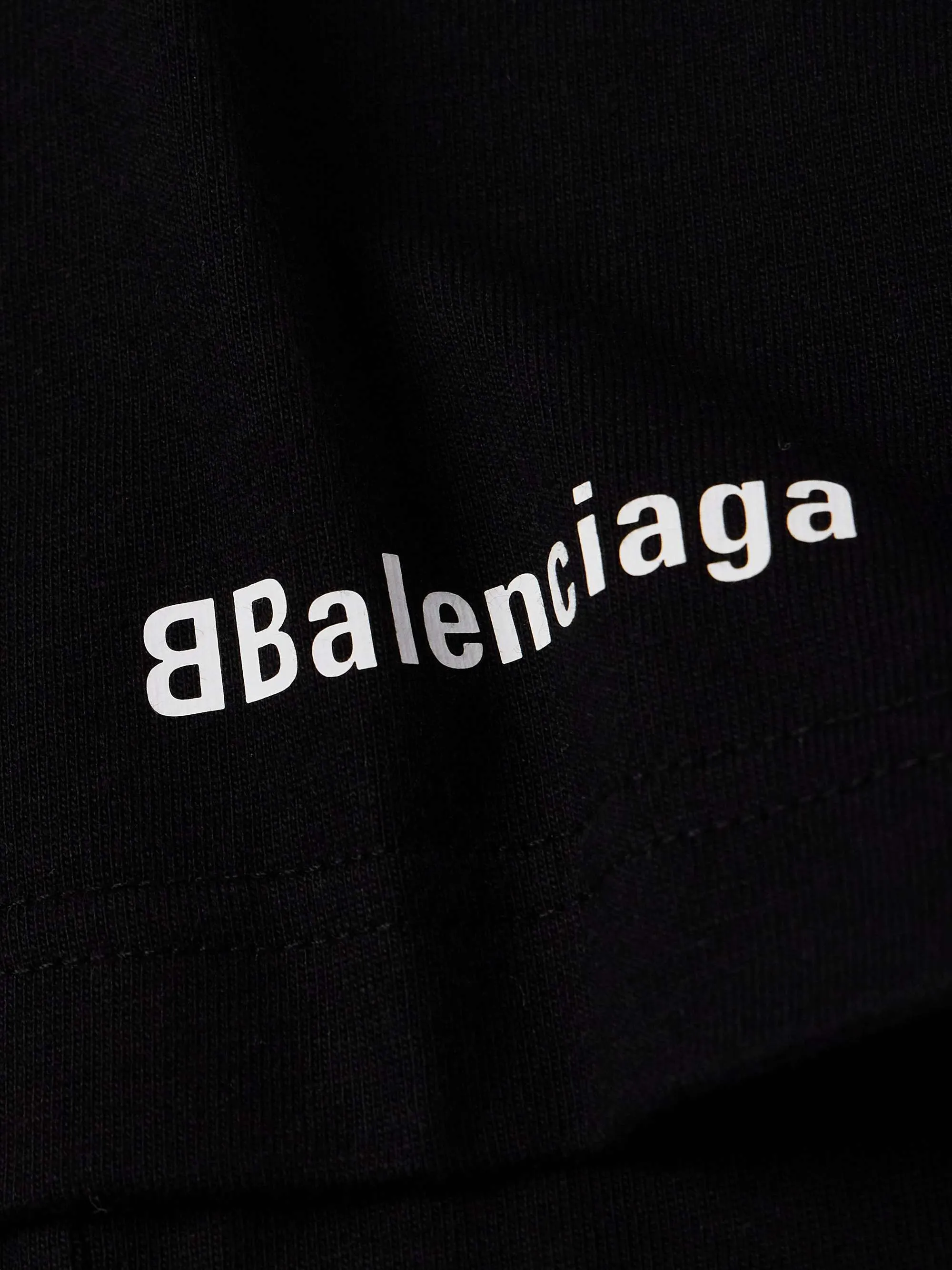 BALENCIAGA  |Street Style U-Neck Cotton Short Sleeves Logo Luxury