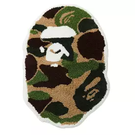 BAPE ABC CAMO APE HEAD RUG MAT - GREEN