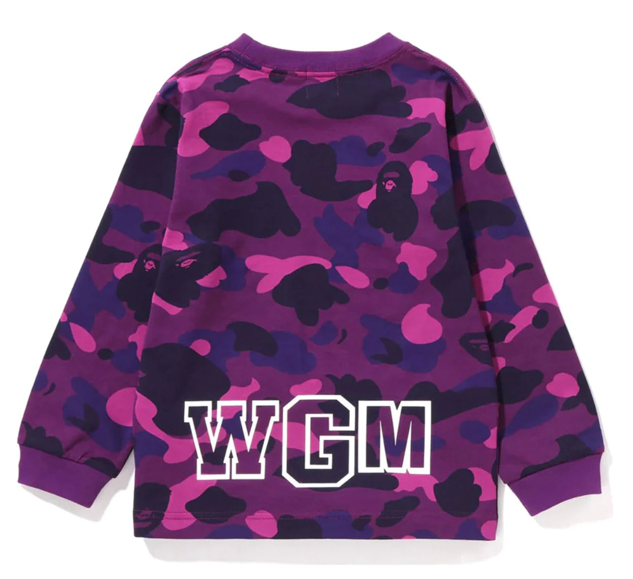 BAPE COLOR CAMO SHARK PURPLE LONG SLEEVE