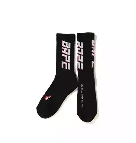 BAPE DOUBLE BAPE STA SOCKS BLACK