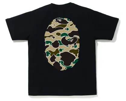 BAPE Sta Camo Big Ape Head Tee Black/Yellow