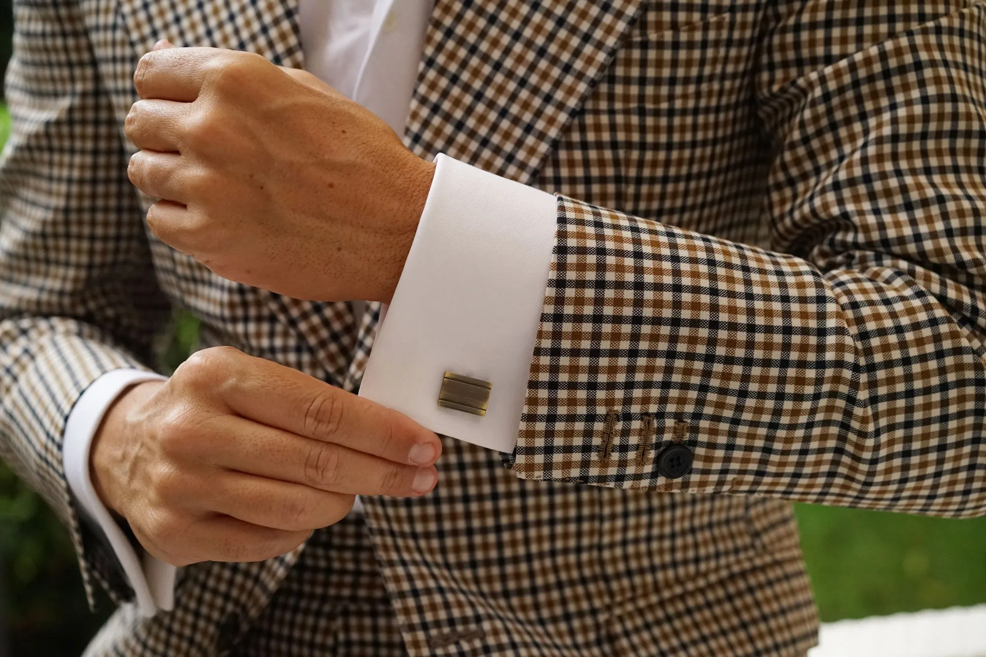 Bateman Antique Brass Cufflinks