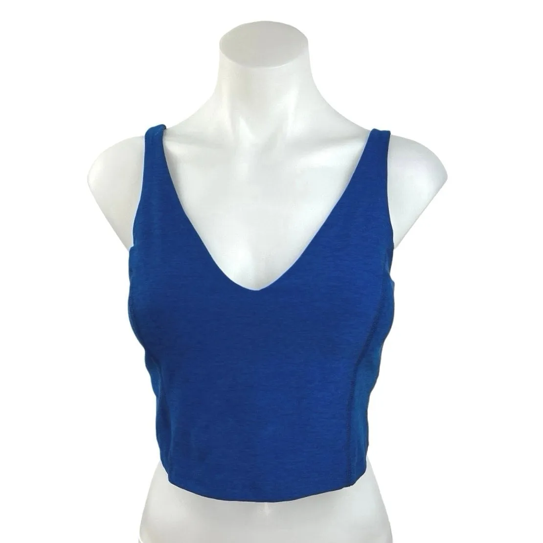 Beyond Yoga Women's Blue Pullover Sleeveless V Neck Athletic Sports Top Size M