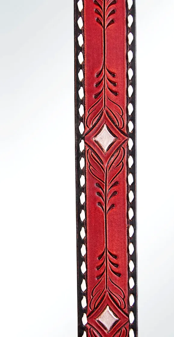 BLACK DIAMOND TOOLED PURSE STRAP