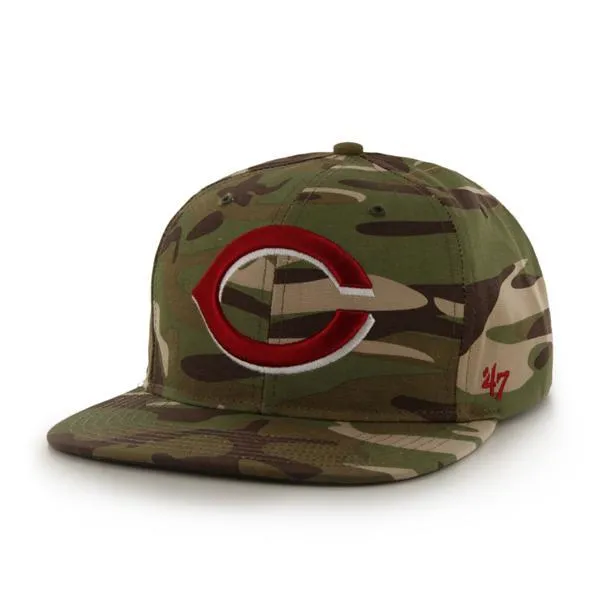 Cincinnati Reds 47 Brand Camo Air Drop Adjustable Strapback Hat Cap