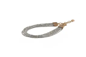 Four Strand Faceted Labradorite Bracelet