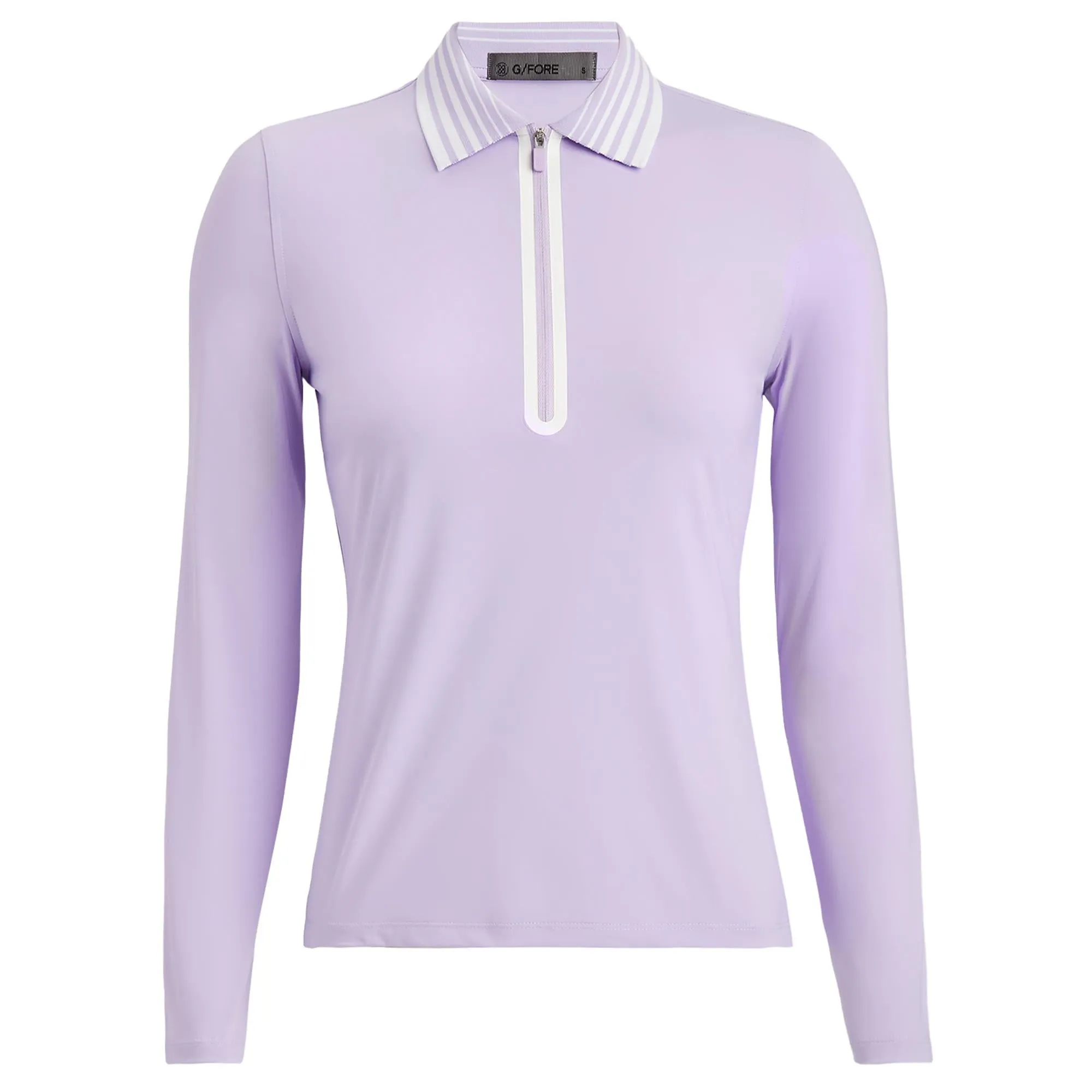 G/FORE Silky Tech Nylon Quarter Zip Ladies Golf Polo Shirt Aura