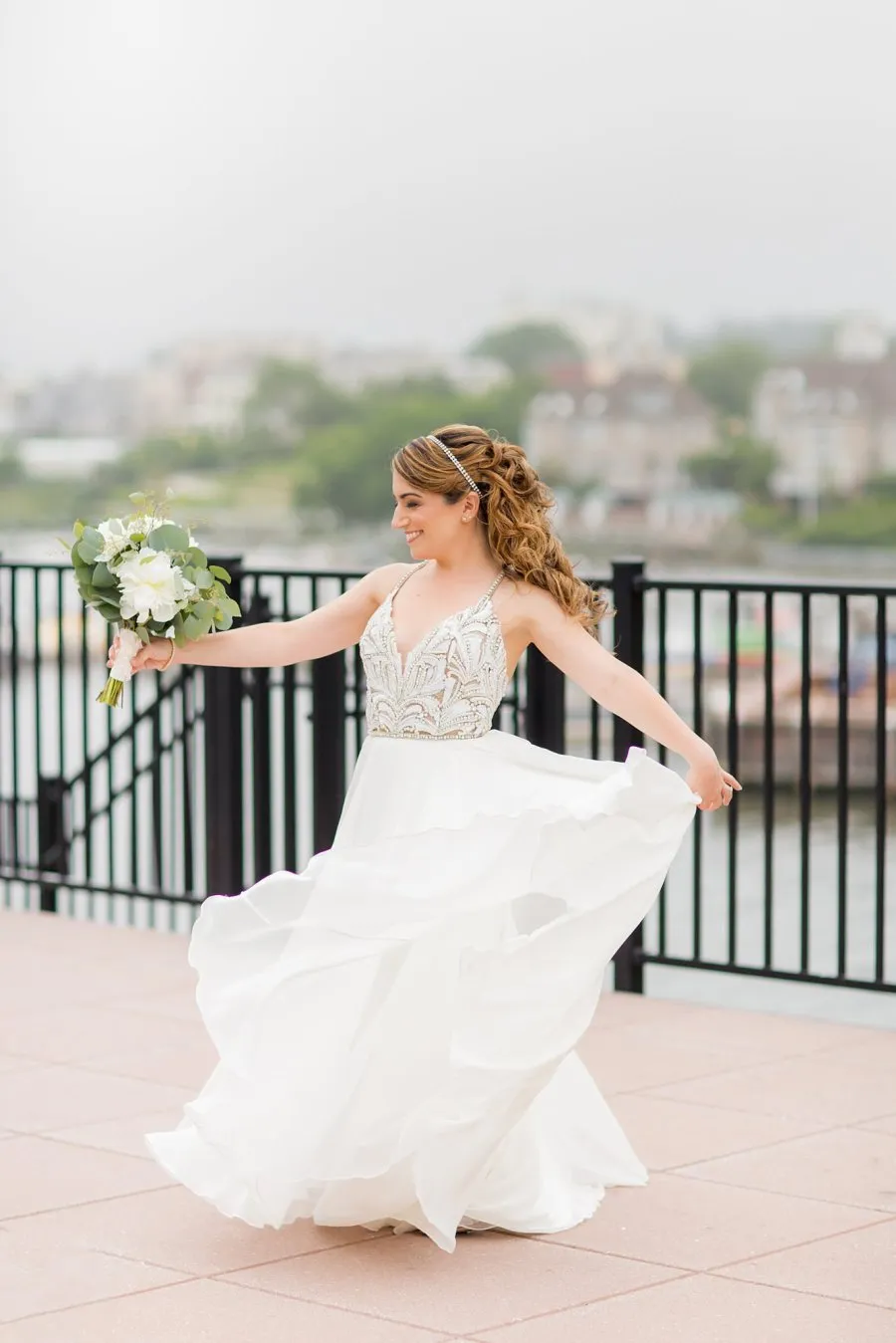 Gorgeous Rhinestone Halter Backless Chiffon Wedding Dresses ,DB0156