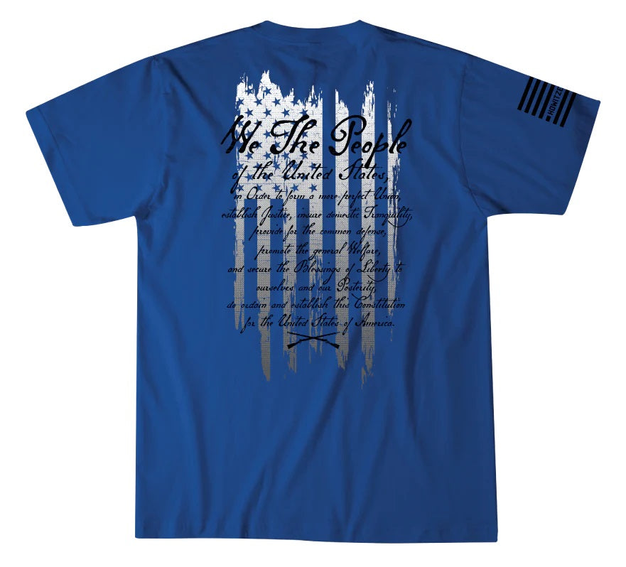 'Howitzer' Men's Blessings of Liberty Short Sleeve Tee - Cobalt Blue