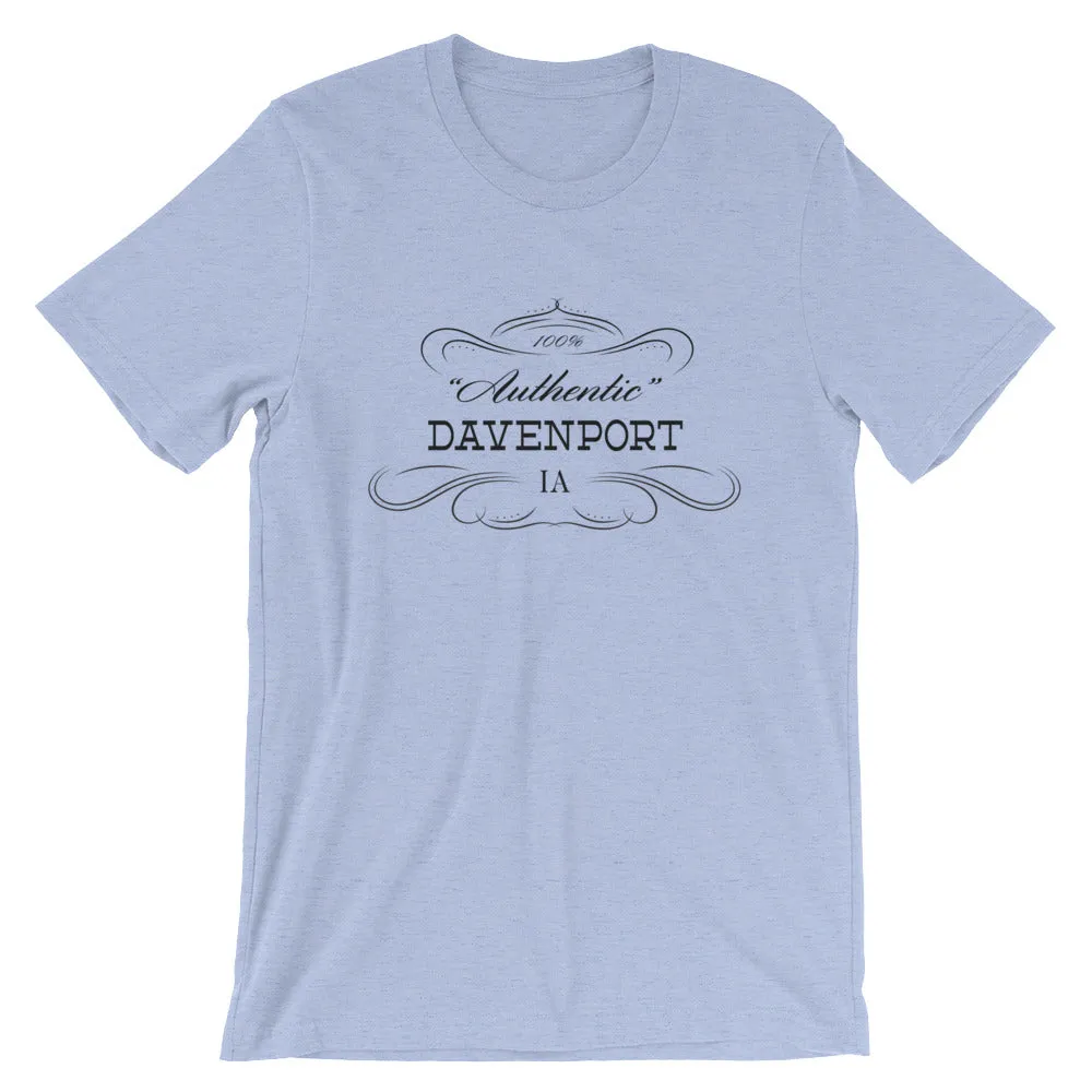 Iowa - Davenport IA - Short-Sleeve Unisex T-Shirt - Authentic