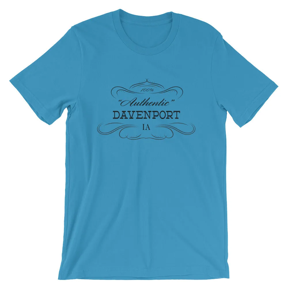 Iowa - Davenport IA - Short-Sleeve Unisex T-Shirt - Authentic