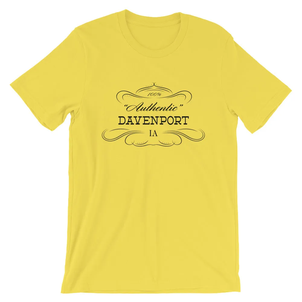 Iowa - Davenport IA - Short-Sleeve Unisex T-Shirt - Authentic