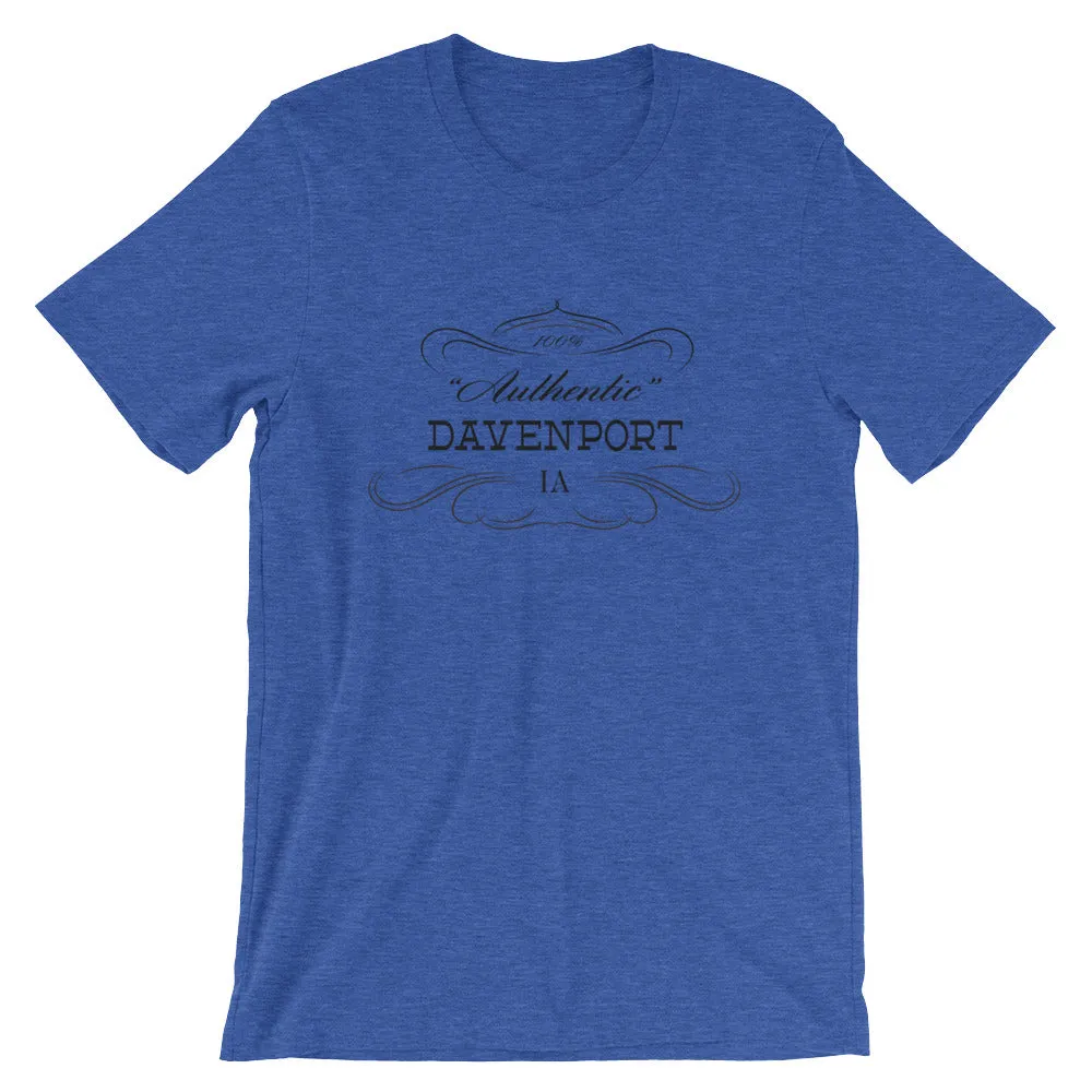 Iowa - Davenport IA - Short-Sleeve Unisex T-Shirt - Authentic