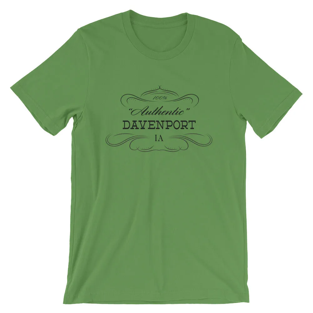 Iowa - Davenport IA - Short-Sleeve Unisex T-Shirt - Authentic