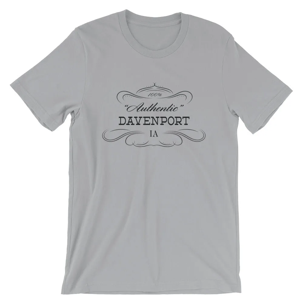 Iowa - Davenport IA - Short-Sleeve Unisex T-Shirt - Authentic