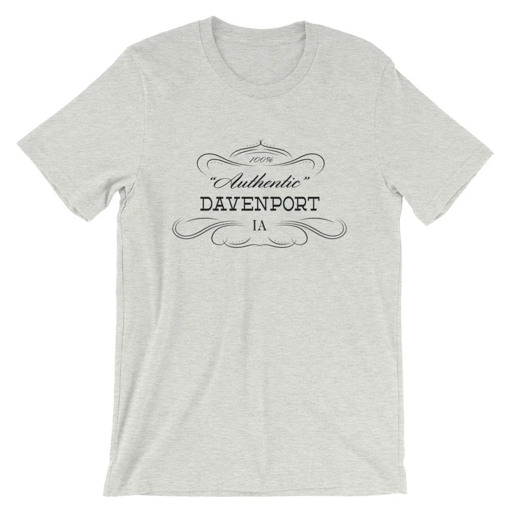 Iowa - Davenport IA - Short-Sleeve Unisex T-Shirt - Authentic