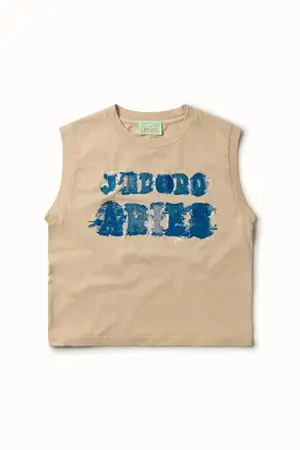 J'Adoro Aries Shrunken Vest | Pebble