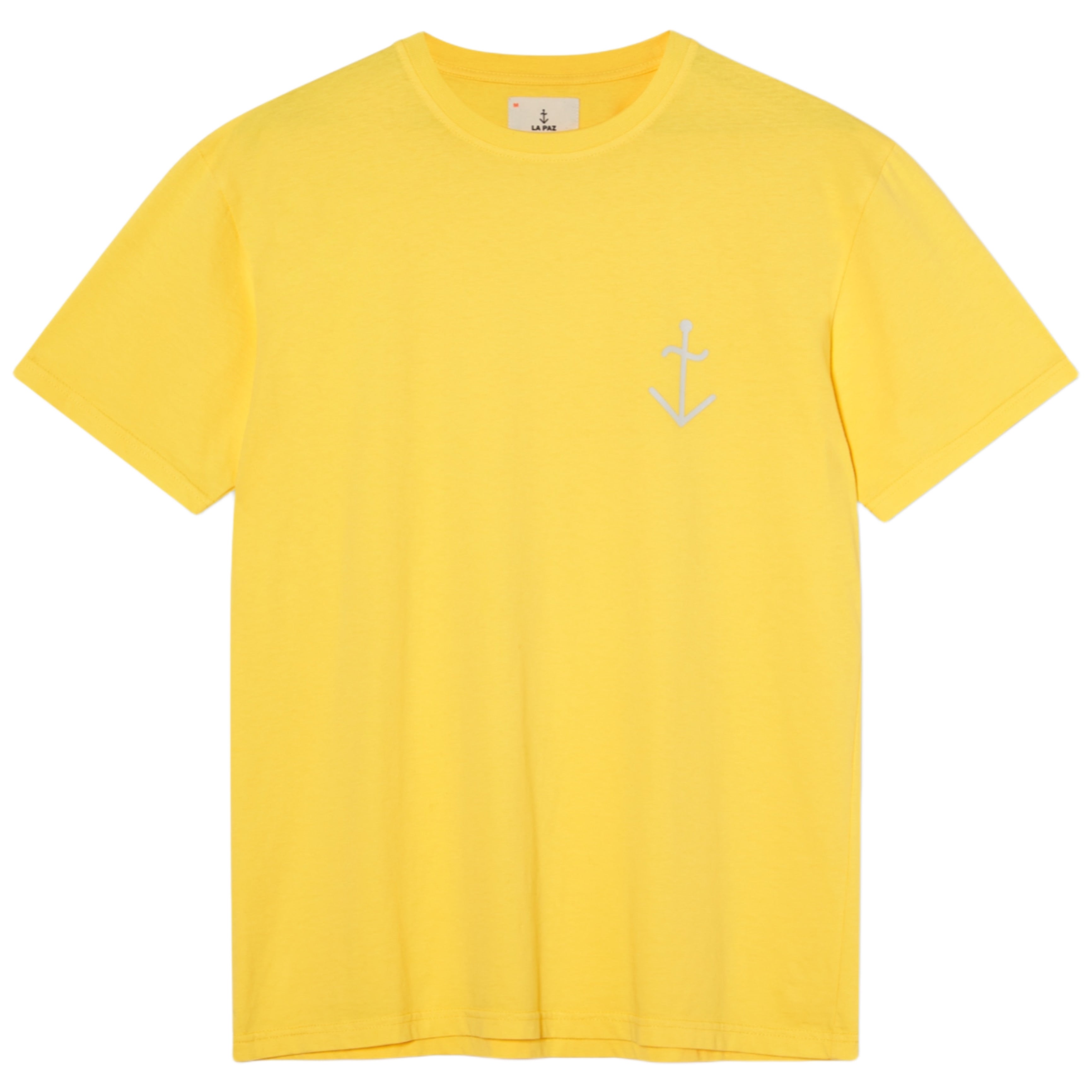 LA PAZ  Dantas Logo T-Shirt Yellow Ecru