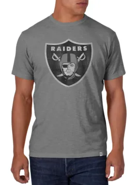 Las Vegas Raiders 47 Brand Wolf Gray Soft Cotton Scrum T-Shirt