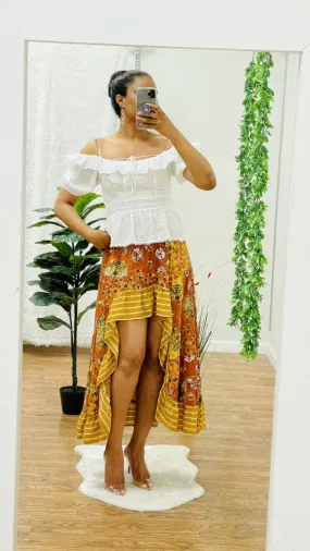 Micia hi lo maxi skirt