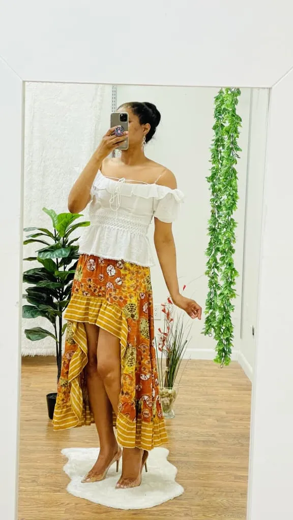 Micia hi lo maxi skirt