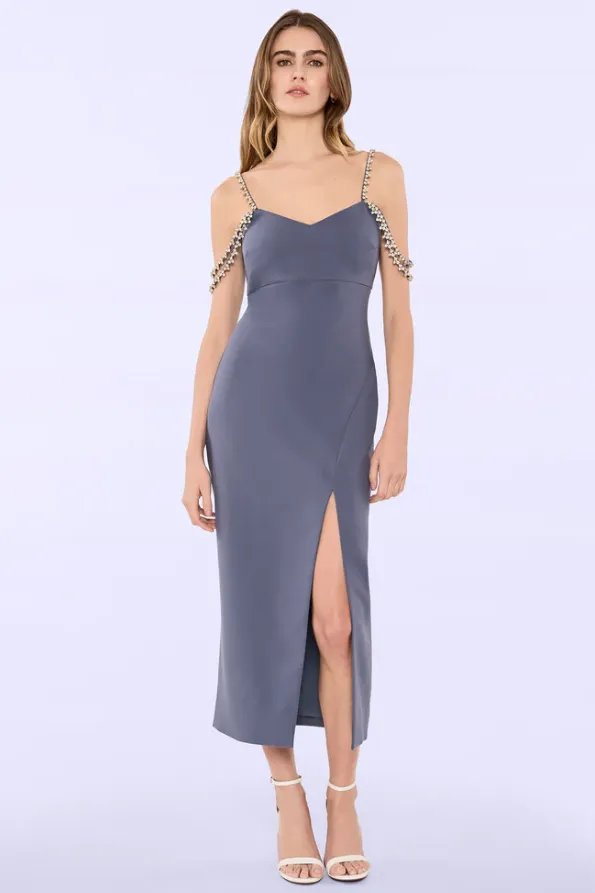 Night Shadow Hank Midi Dress