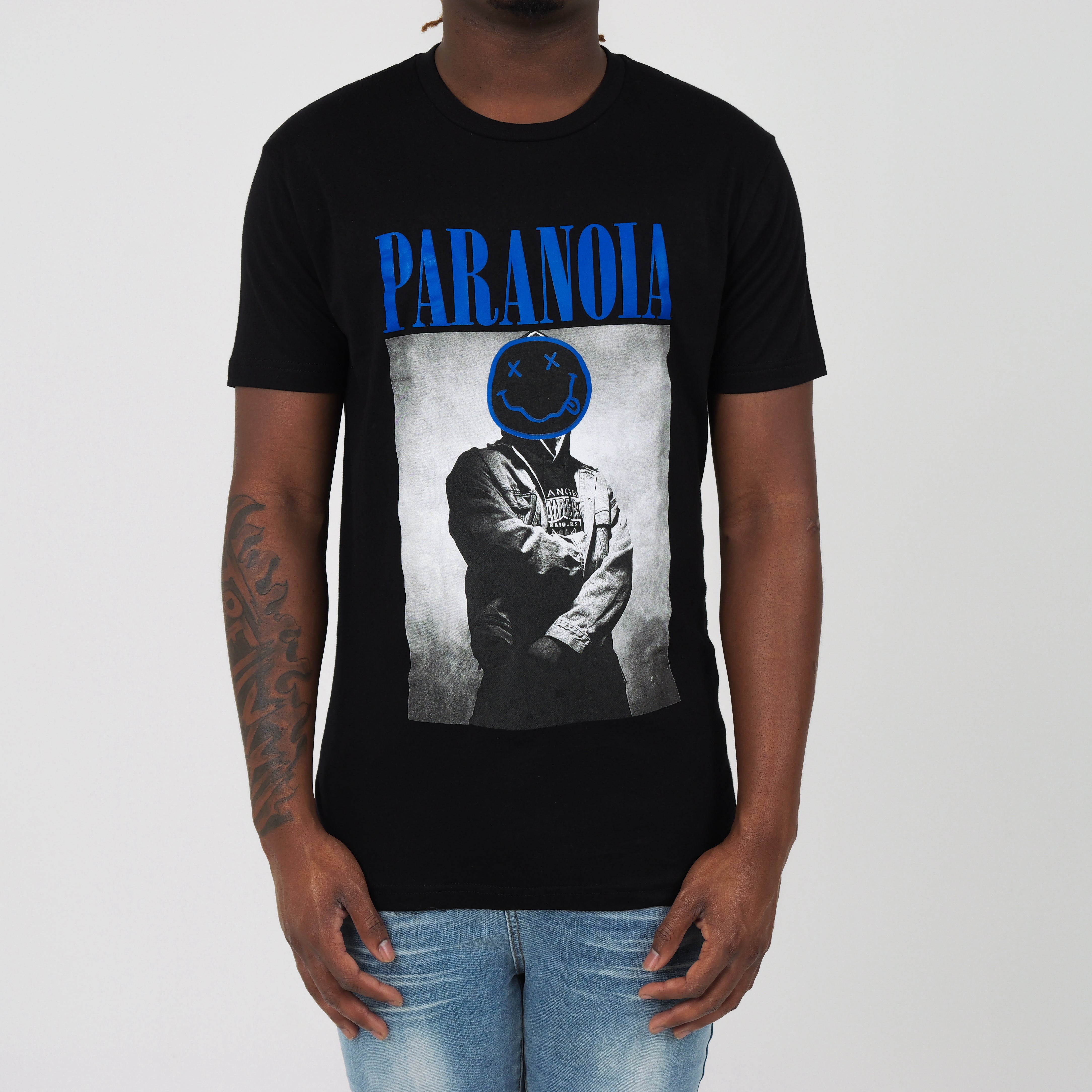 PARANOIA TEE BLK/BLU