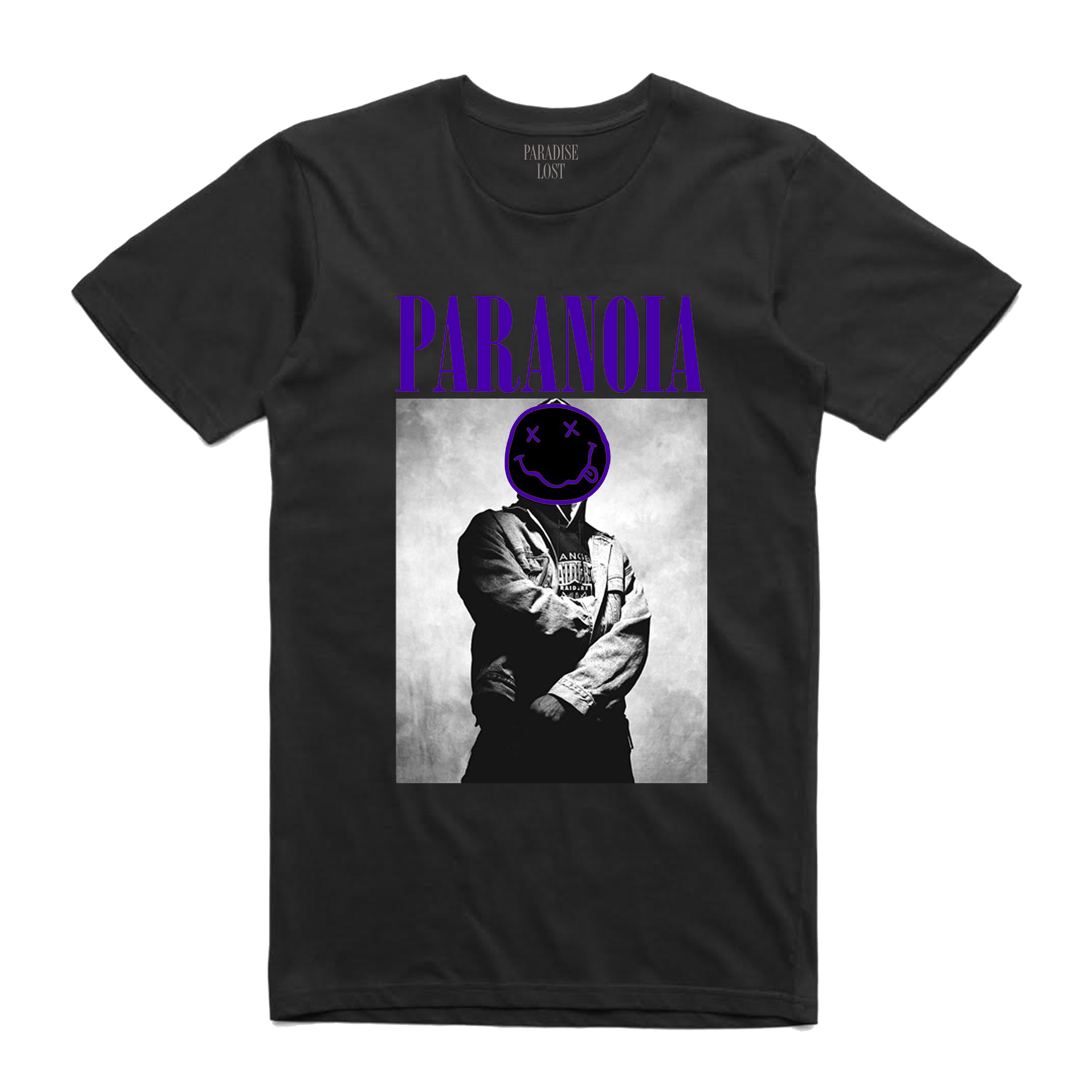 PARANOIA TEE BLK/PURP