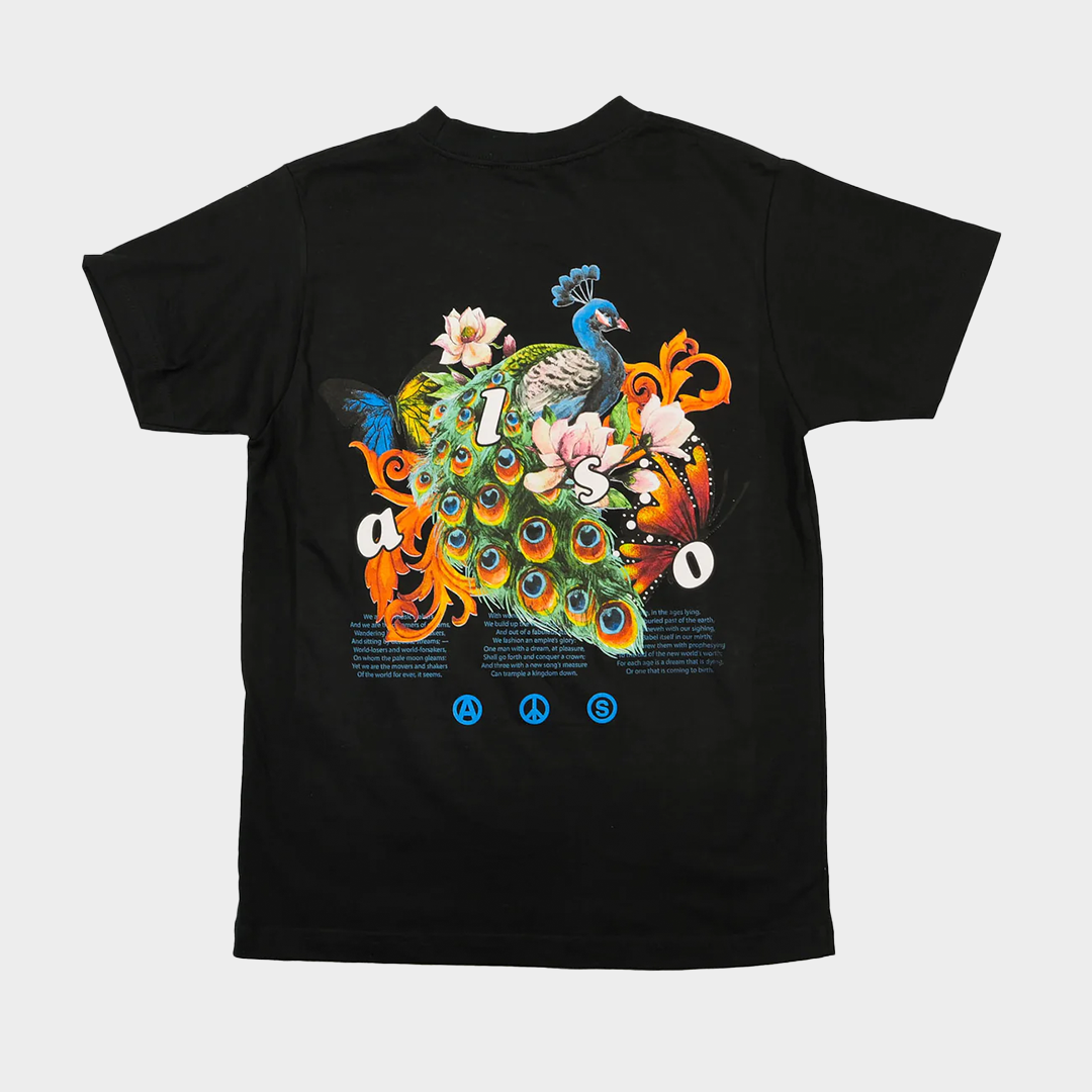 PEACOCK TEE BLACK