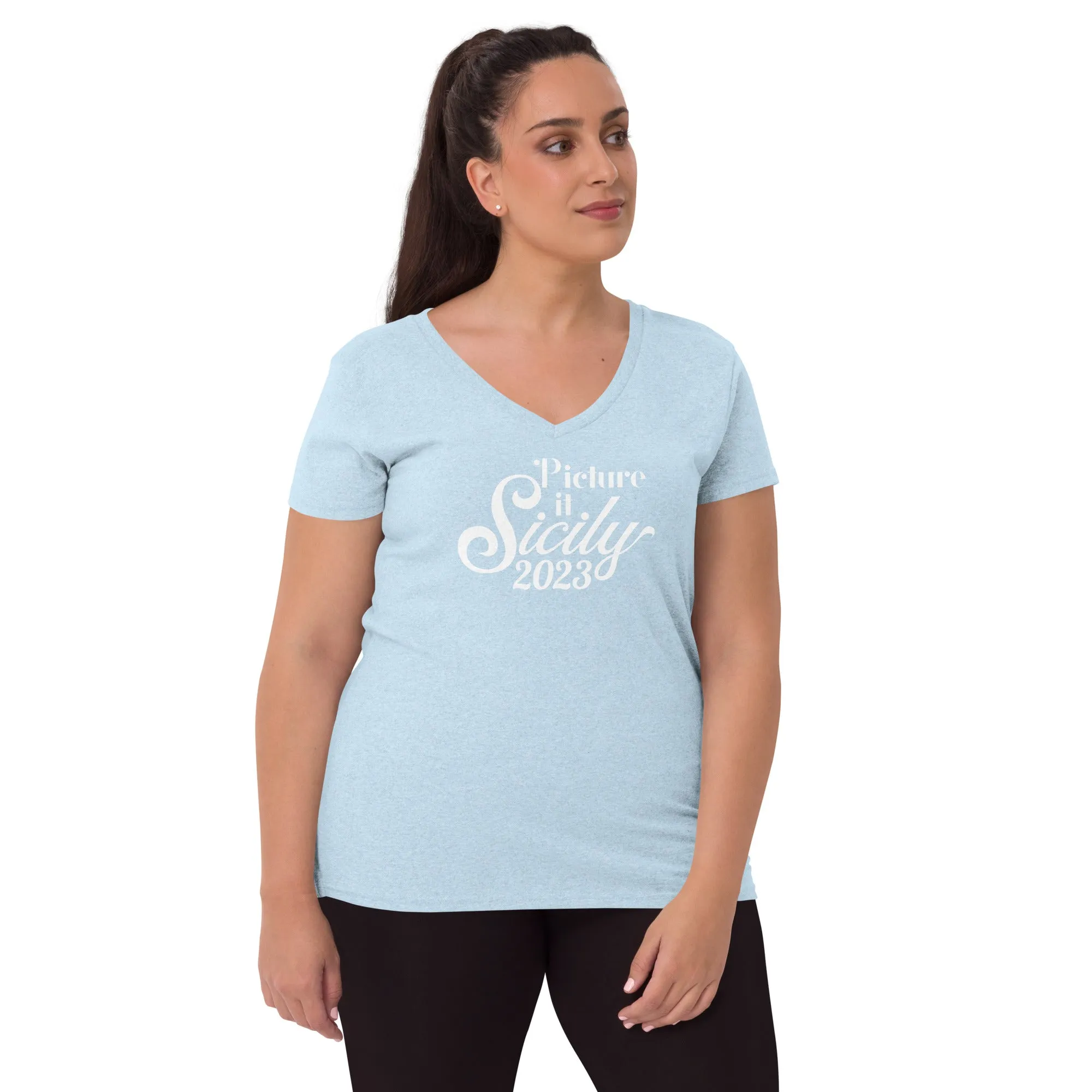 Picture It. Sicily, 2023 -  Women’s V-Neck Cruise T-Shirt