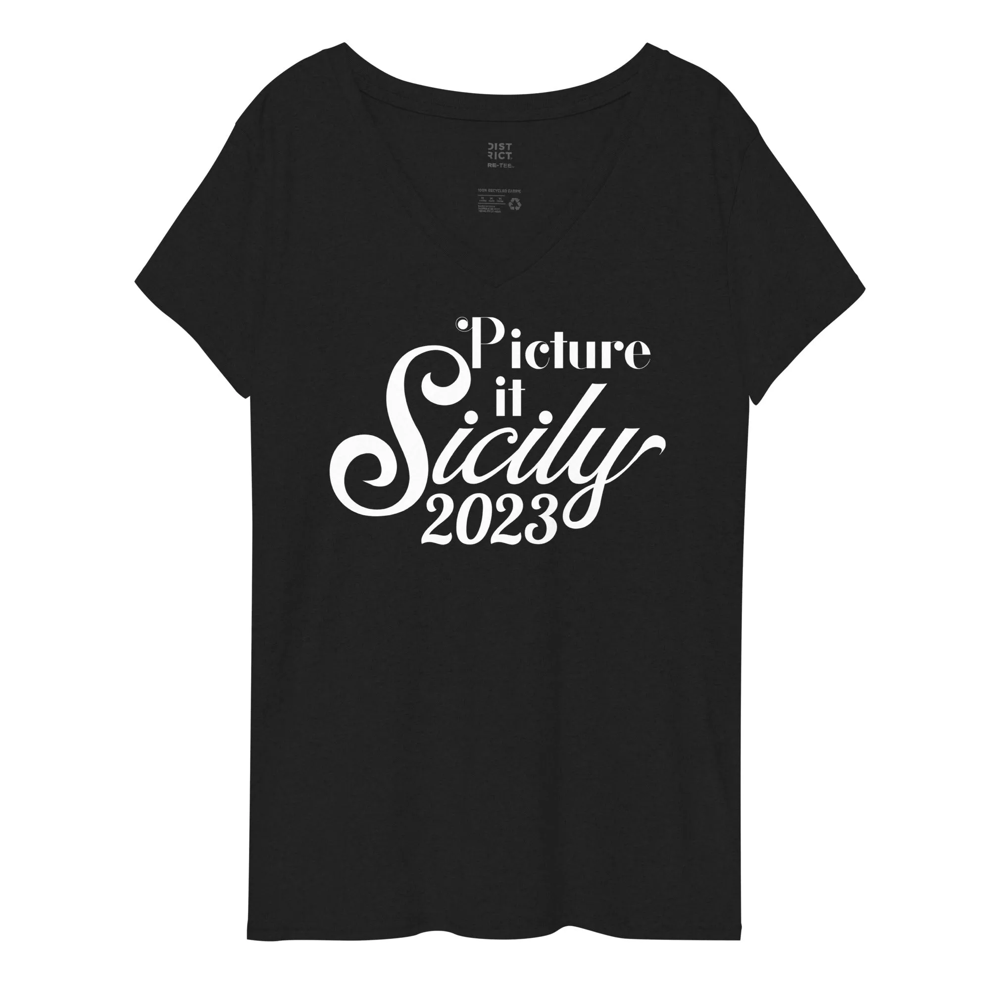 Picture It. Sicily, 2023 -  Women’s V-Neck Cruise T-Shirt