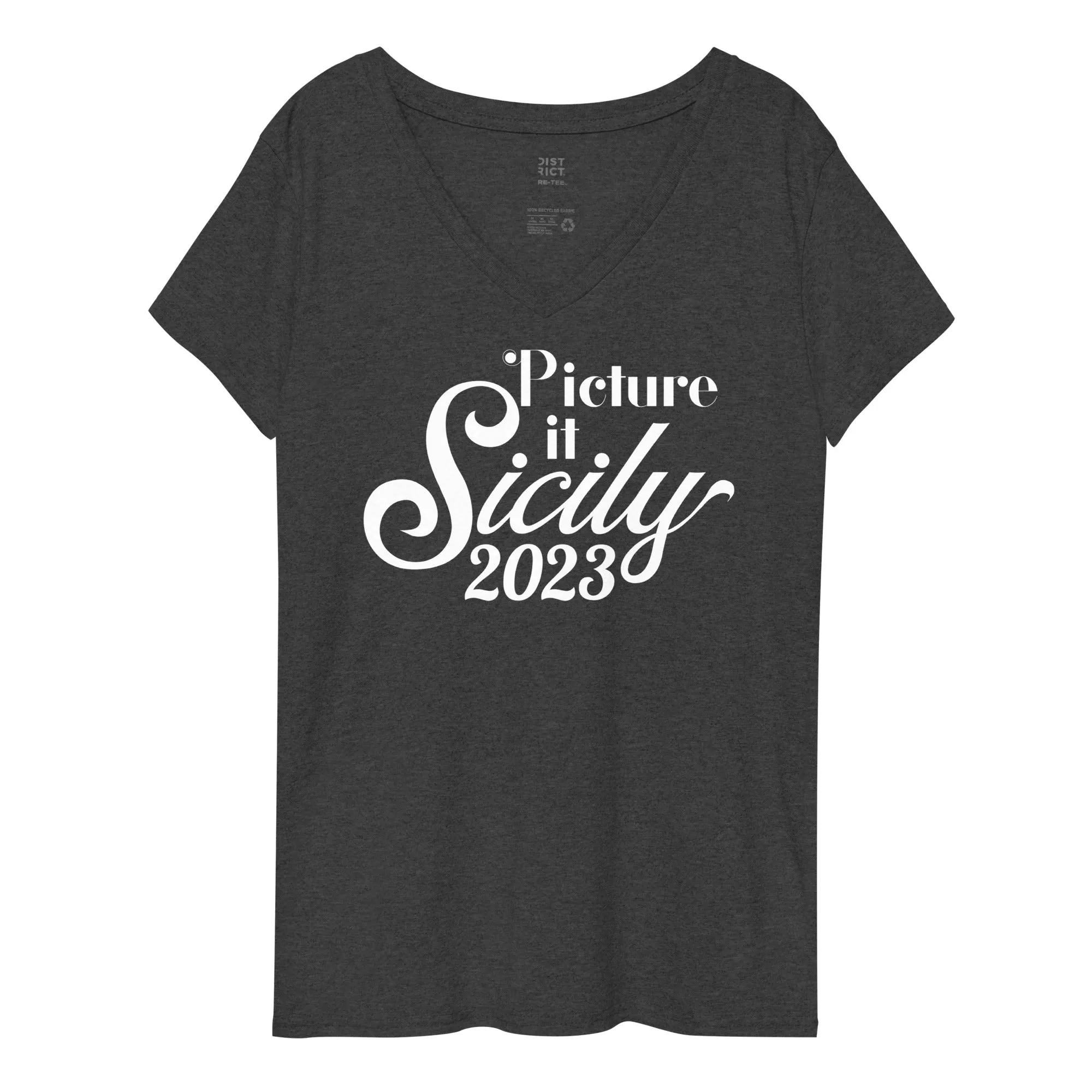 Picture It. Sicily, 2023 -  Women’s V-Neck Cruise T-Shirt