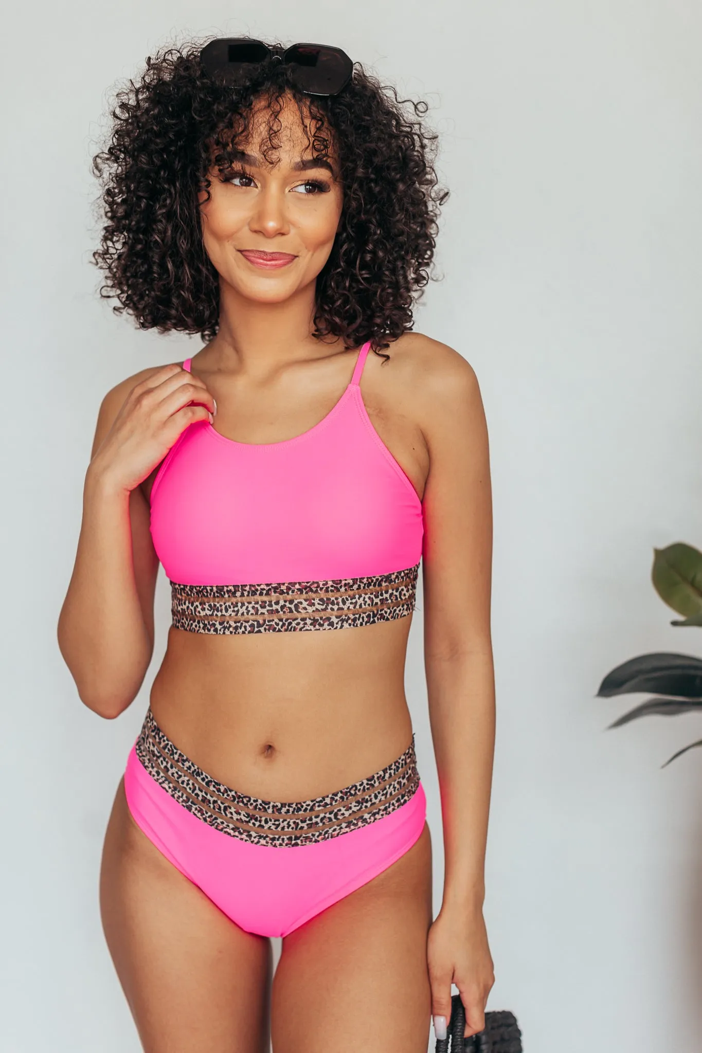 Pink Out Leopard Mesh Bikini