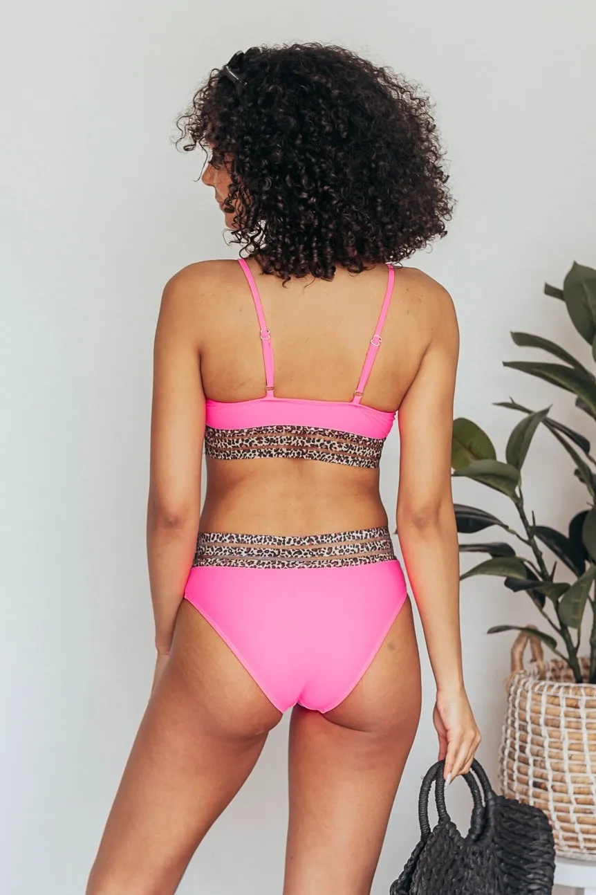 Pink Out Leopard Mesh Bikini