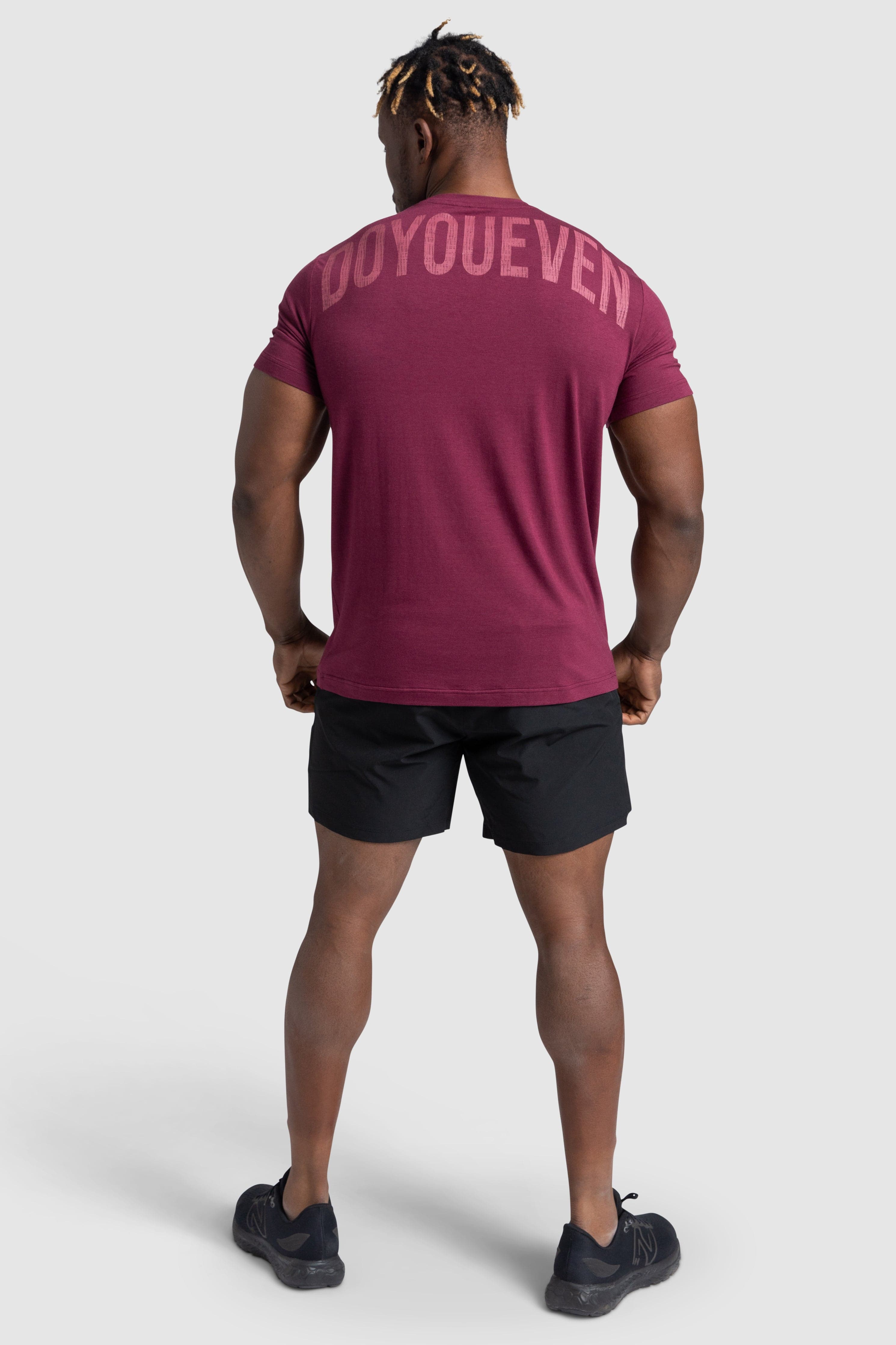 Power Regular Fit Tee - Burgundy