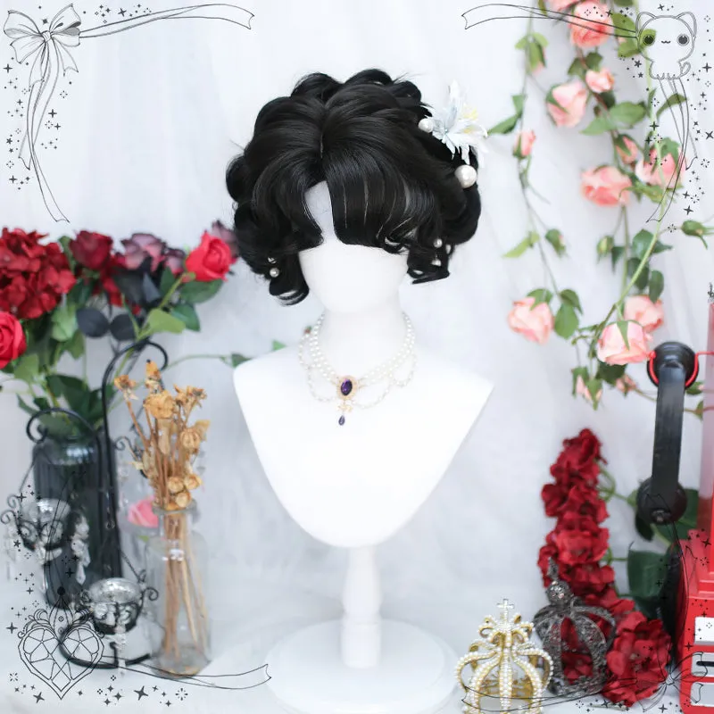 Princess Series Elf Queen Deep Black Lolita Wig ON991