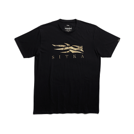 'Sitka' Men's Optifade Icon Tee - Black / Waterfowl Marsh