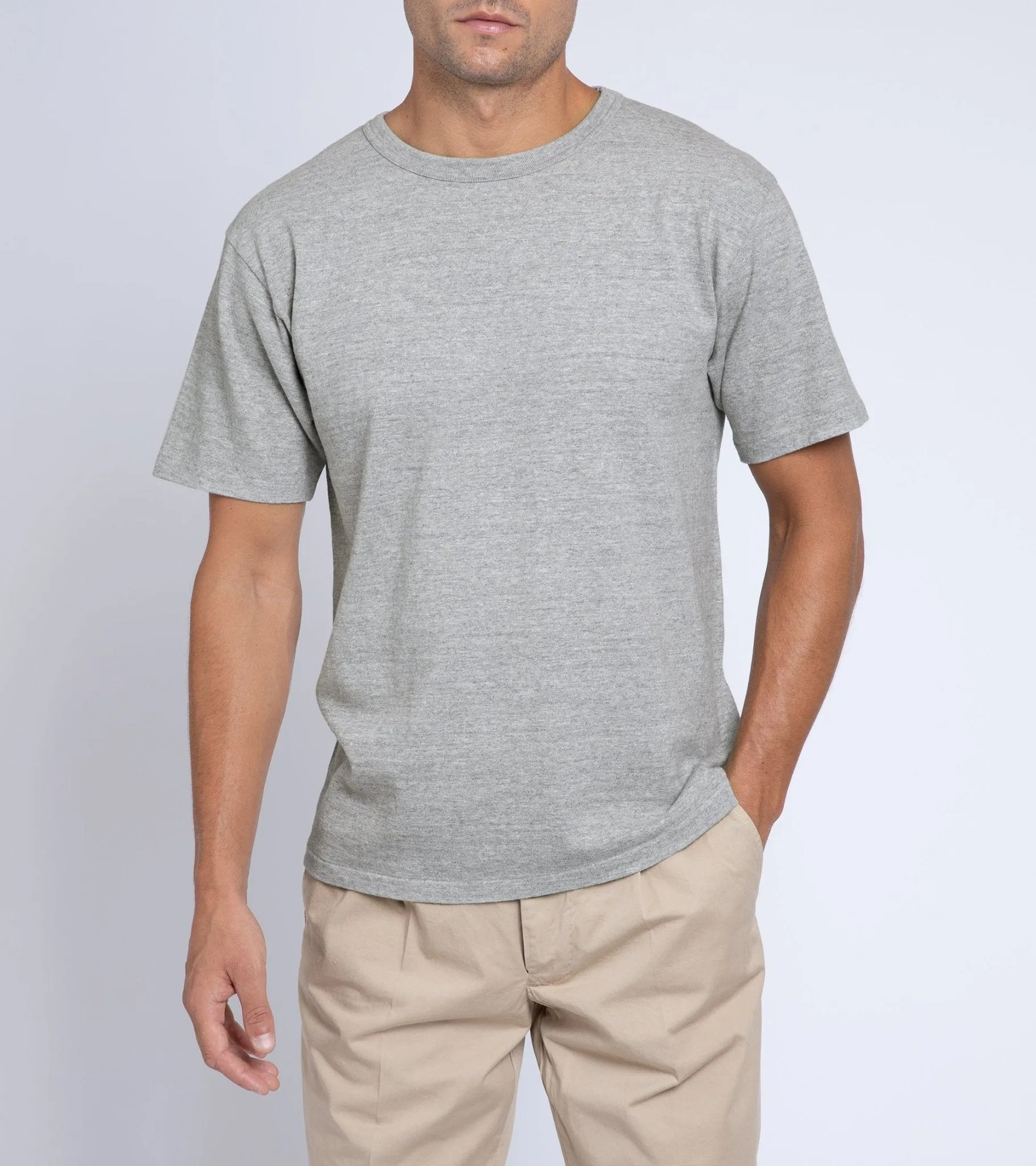 Sunray Sportswear Olawalu Short Sleeve Cotton T-Shirt: Grey Marl