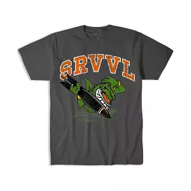 SWAMP SEARCHING TEE DARK GREY